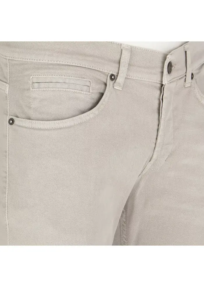 DONDUP | JEANS GEORGE SKINNY STRETCH BEIGE Spedizione Gratuita