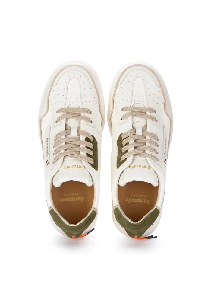 BARRACUDA | SNEAKERS EARVING BIANCO BEIGE VERDE Acquista Ora