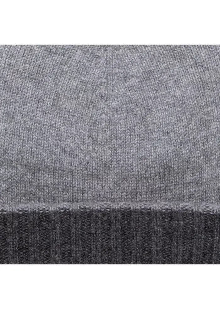 RIVIERA CASHMERE | BERRETTO DOUBLEFACE GRIGIO Prezzo Ridotto
