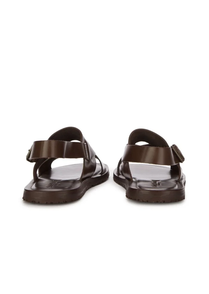 CUOIERIA TOSCANA | SANDALI INCROCIATI MARRONE SCURO Outlet