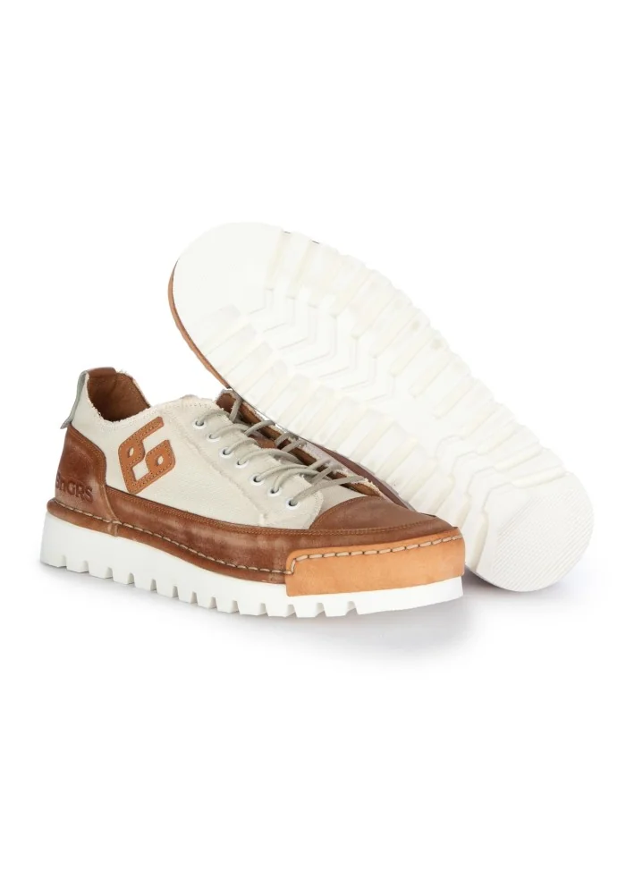 BNG REAL SHOES | SNEAKERS LA NOCCIOLA BIANCO MARRONE Nuova