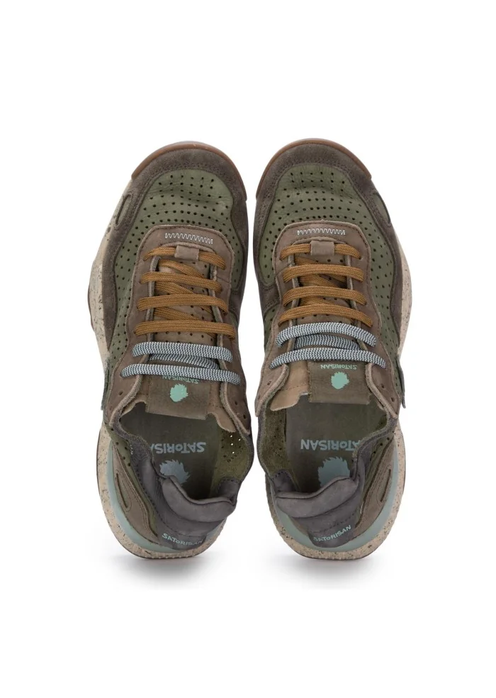 SATORISAN | SNEAKERS CHACRONA VERDE MARRONE Vendita