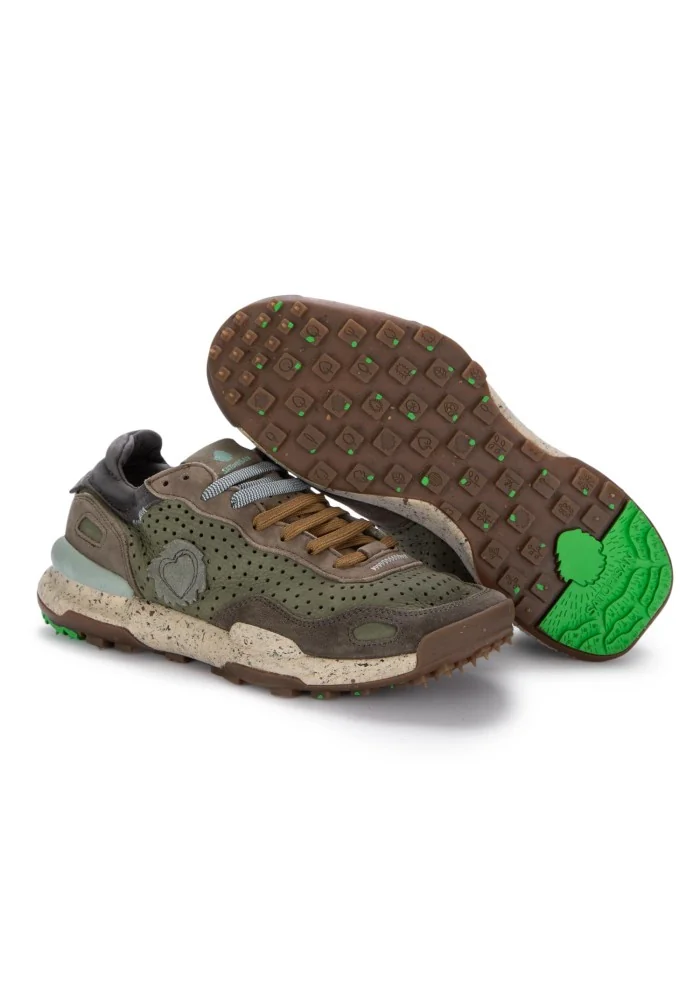SATORISAN | SNEAKERS CHACRONA VERDE MARRONE Vendita