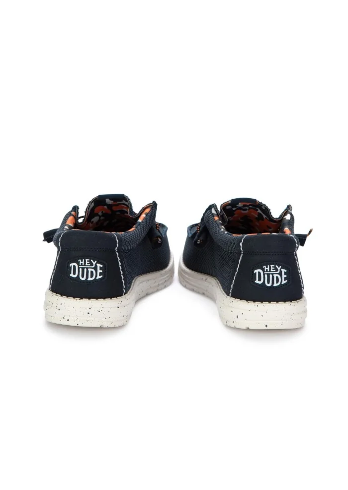 HEY DUDE | SCARPE BASSE WALLY SOX STITCH BLU Promozione