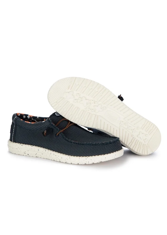 HEY DUDE | SCARPE BASSE WALLY SOX STITCH BLU Promozione