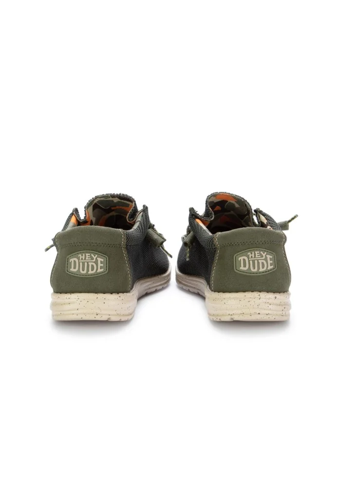 HEY DUDE | SCARPE BASSE WALLY SOX STITCH VERDE Spedizione Gratuita