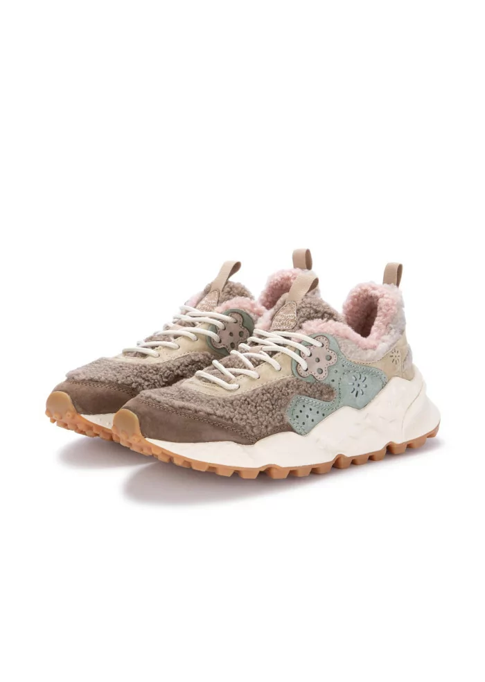 FLOWER MOUNTAIN | SNEAKERS KOTETSU TEDDY MARRONE ROSA Novità