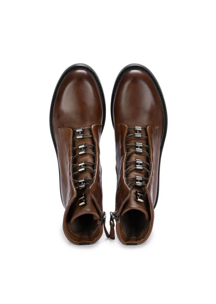 MJUS | STIVALETTI ALLACCIATI ZIP PELLE MARRONE Sconto