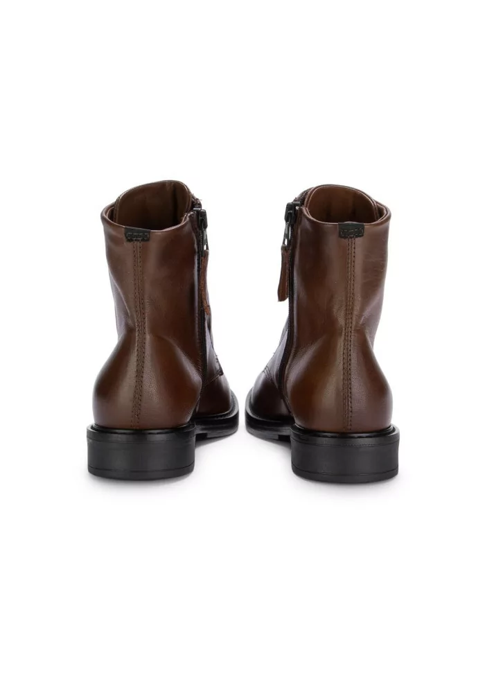 MJUS | STIVALETTI ALLACCIATI ZIP PELLE MARRONE Sconto