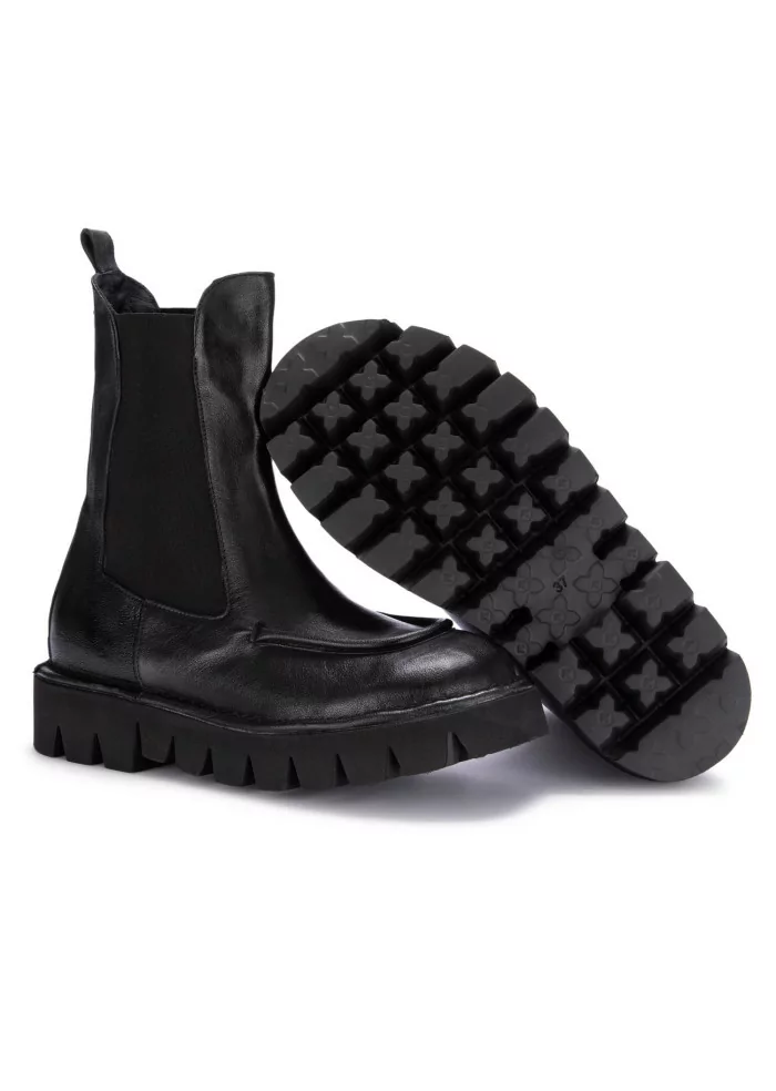 ERNESTO DOLANI | STIVALETTI CHUNKY PELLE NERO Negozio