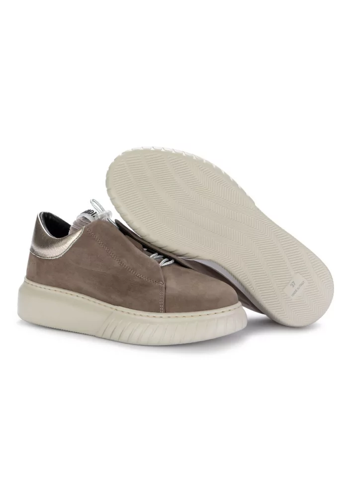 ANDIA FORA | SNEAKERS LIBI PY PELLE NABUK GRIGIO SMOG Nuova
