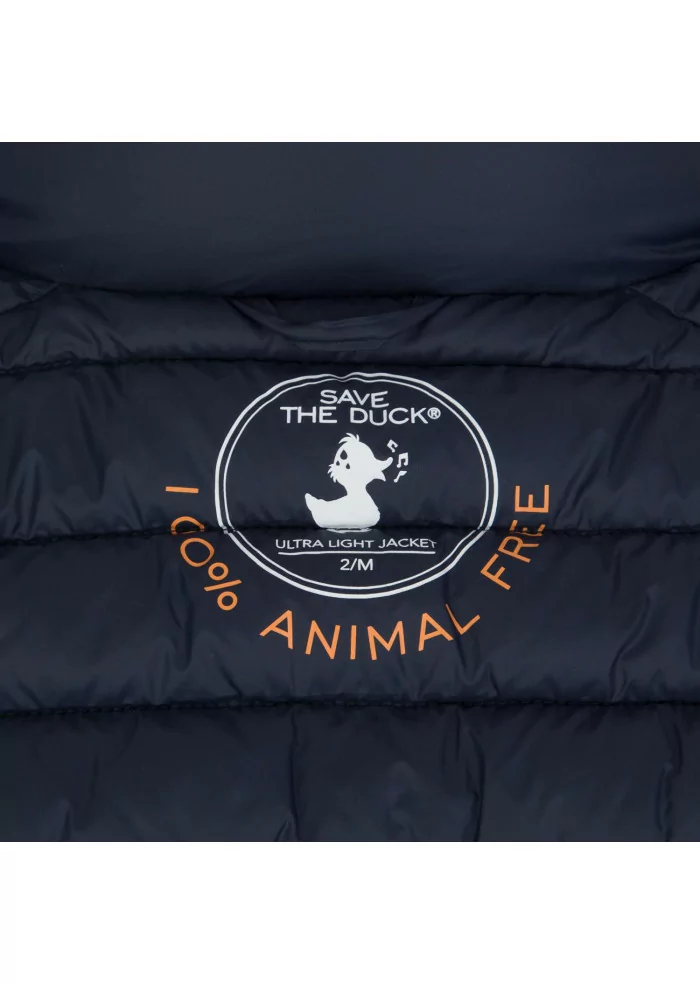SAVE THE DUCK | GILET GIGA01 CHARLOTTE BLU Spedizione Gratuita