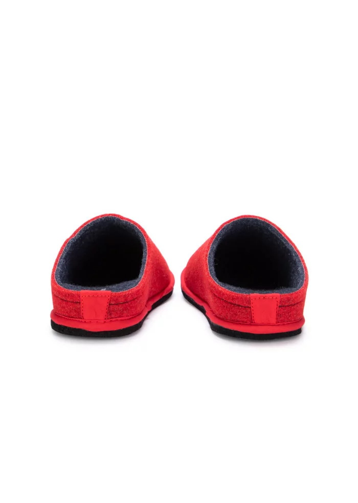 LÖWENWEISS | PANTOFOLE FELTRO DI LANA ROSSO BLU Soddisfazione Garantita