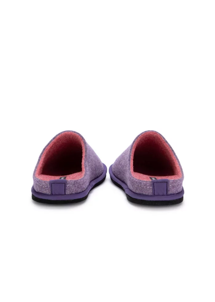 LÖWENWEISS | PANTOFOLE FELTRO DI LANA LILLA ROSA Promozione Limitata