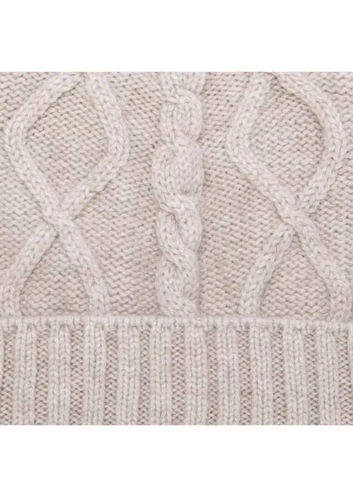 RIVIERA CASHMERE | BERRETTO WAFFLE BEIGE Sconto