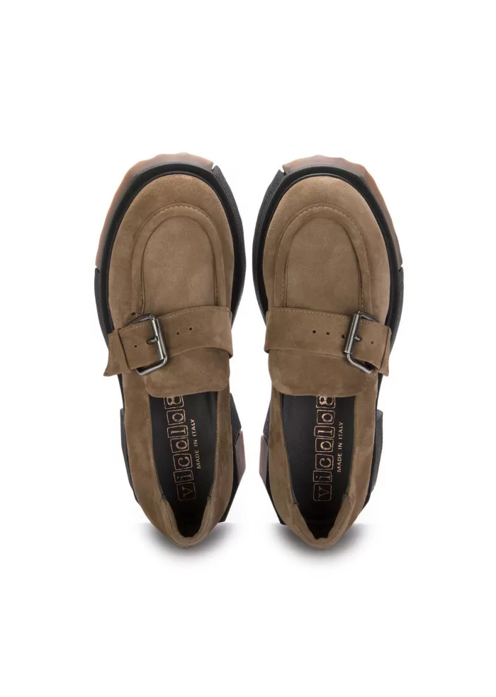 VICOLO 8 | MOCASSINI CHUNKY CAMOSCIO MARRONE In Vendita