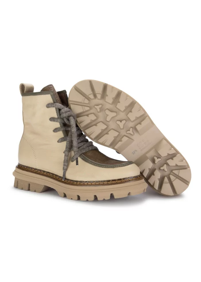 CATERINA C | TRONCHETTI PELLE CAVALLINO BEIGE Nuova