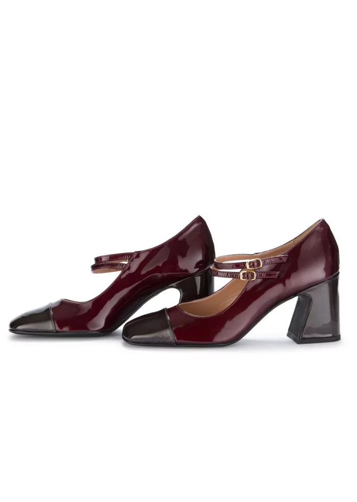 IL BORGO FIRENZE | SCARPE CON TACCO MARRONE BORDEAUX Nuovo