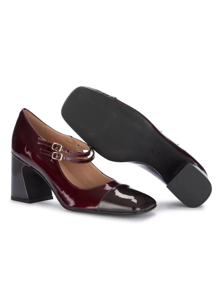 IL BORGO FIRENZE | SCARPE CON TACCO MARRONE BORDEAUX Nuovo