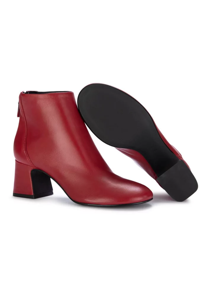 MA+DE 94 | STIVALETTI TACCO NAPPA ROSSO Soddisfazione Garantita