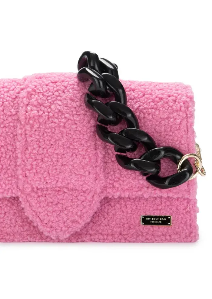 MY BEST BAG | BORSA A SPALLA ATENA TEDDY ROSA Promozione Limitata