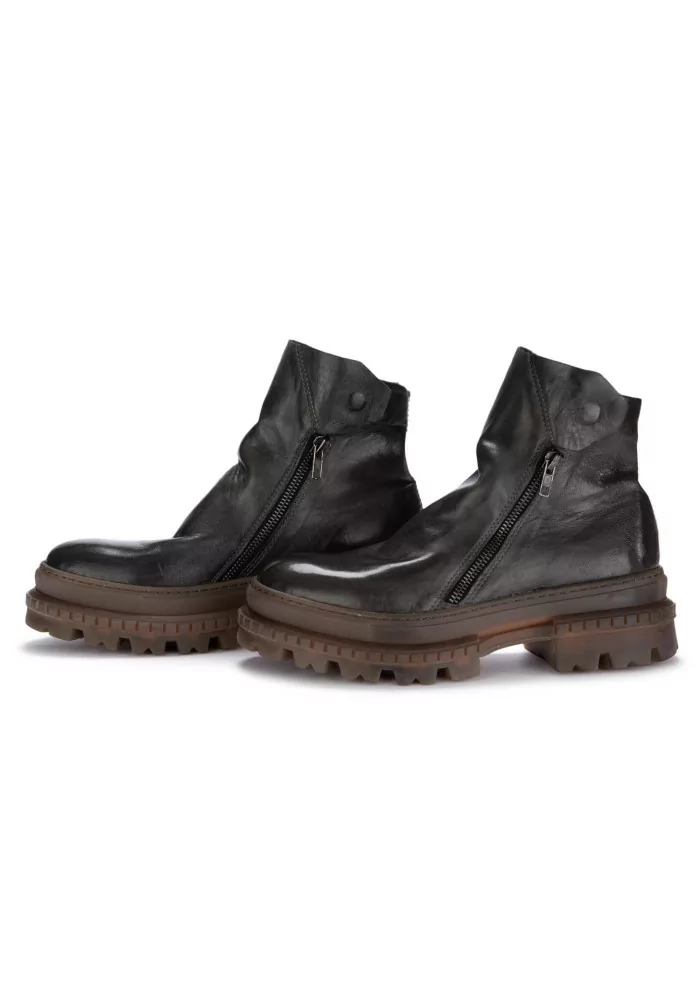 PAWELK'S | STIVALETTI CRUST ZIP MARRONE FANGO Shopping Online