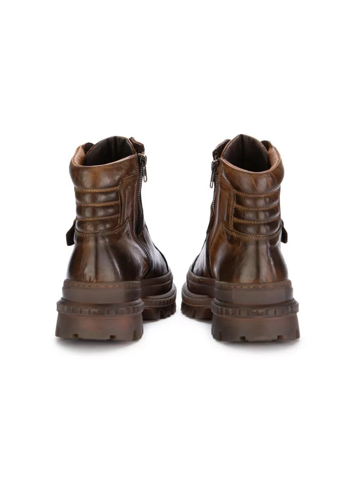 PAWELK'S | STIVALETTI ALLACCIATI CRUST PELLE MARRONE Vendite Flash
