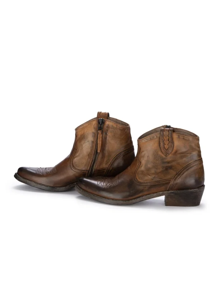 KEEP | STIVALETTI TEXANI CRUST MARRONE SCURO Negozio online di fabbrica