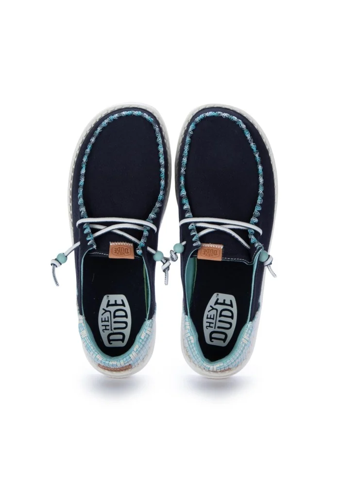 HEY DUDE | SCARPE BASSE WENDY FUNK JACQUARD BLU Black Friday