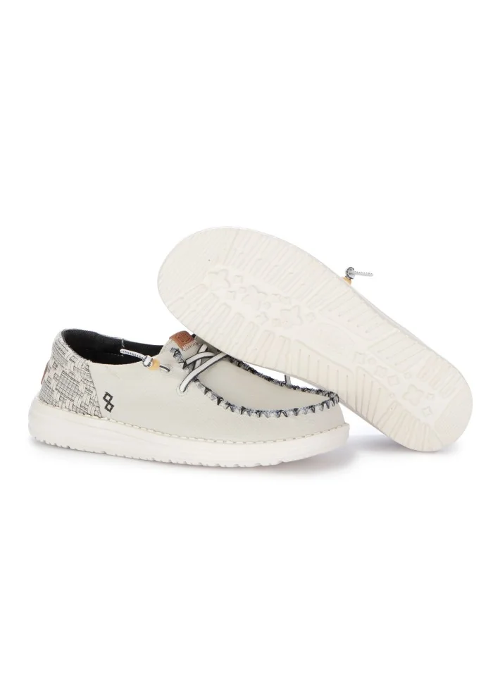 HEY DUDE | SCARPE BASSE WENDY FUNK JACQUARD BIANCO Cyber Monday