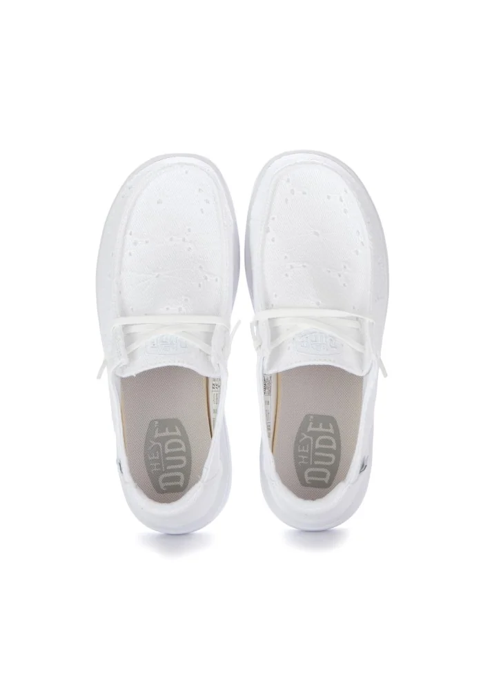HEY DUDE | SCARPE BASSE WENDY RISE EYELET BIANCO Offerta natalizia