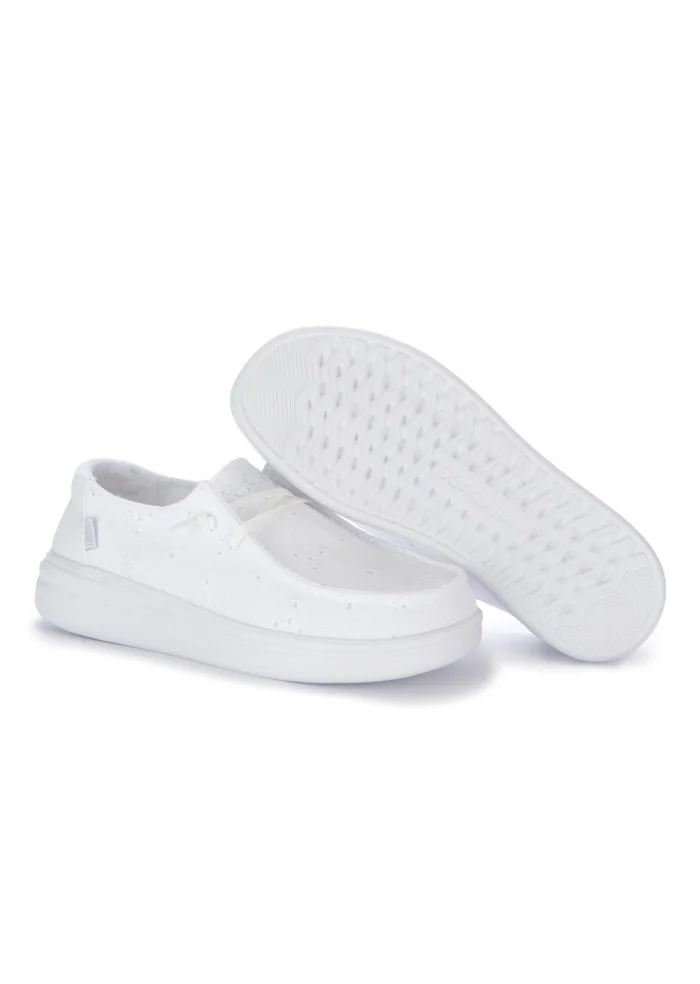 HEY DUDE | SCARPE BASSE WENDY RISE EYELET BIANCO Offerta natalizia