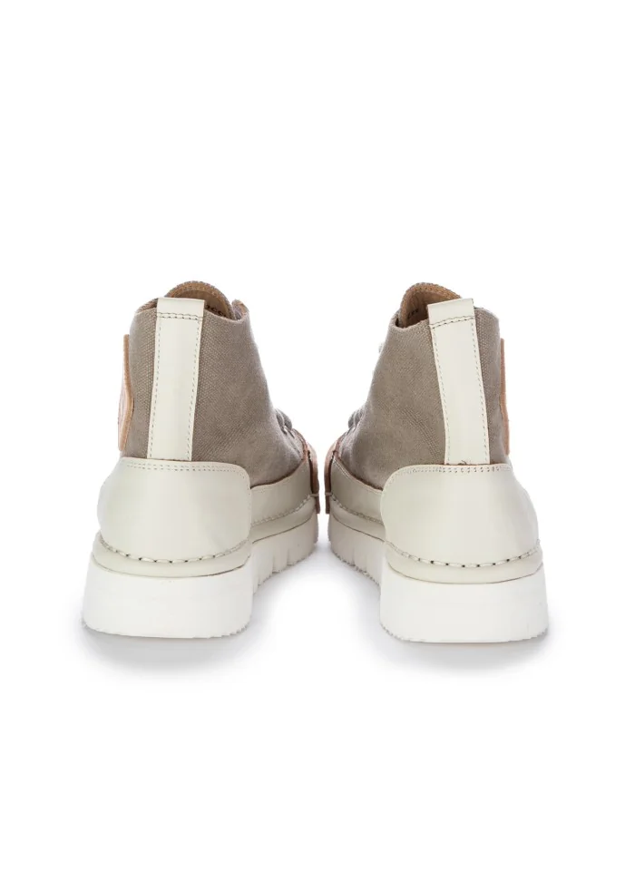 BNG REAL SHOES | SNEAKERS LA COCCO HIGH GRIGIO TORTORA PANNA Offerta Anniversario