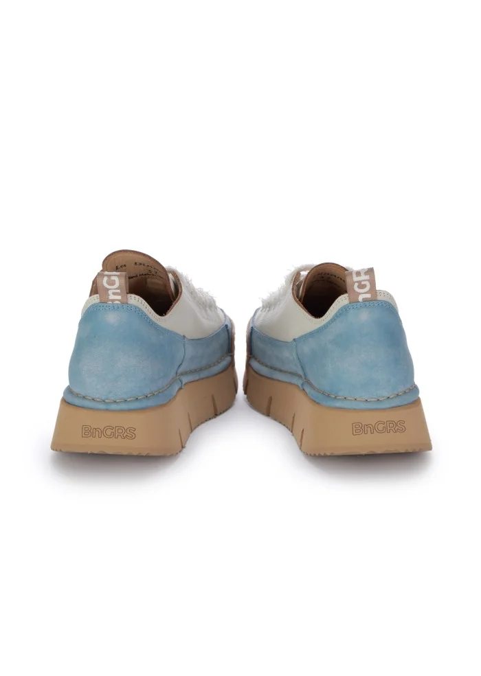 BNG REAL SHOES | SNEAKERS LA DINAMICA BIANCO AZZURRO Vendita calda