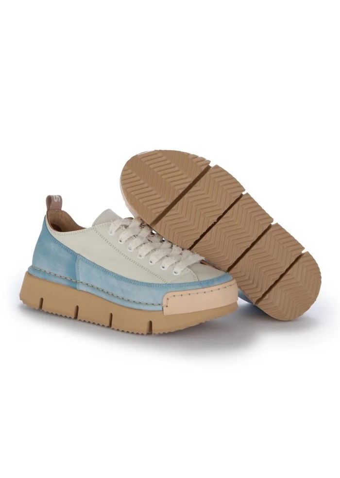 BNG REAL SHOES | SNEAKERS LA DINAMICA BIANCO AZZURRO Vendita calda