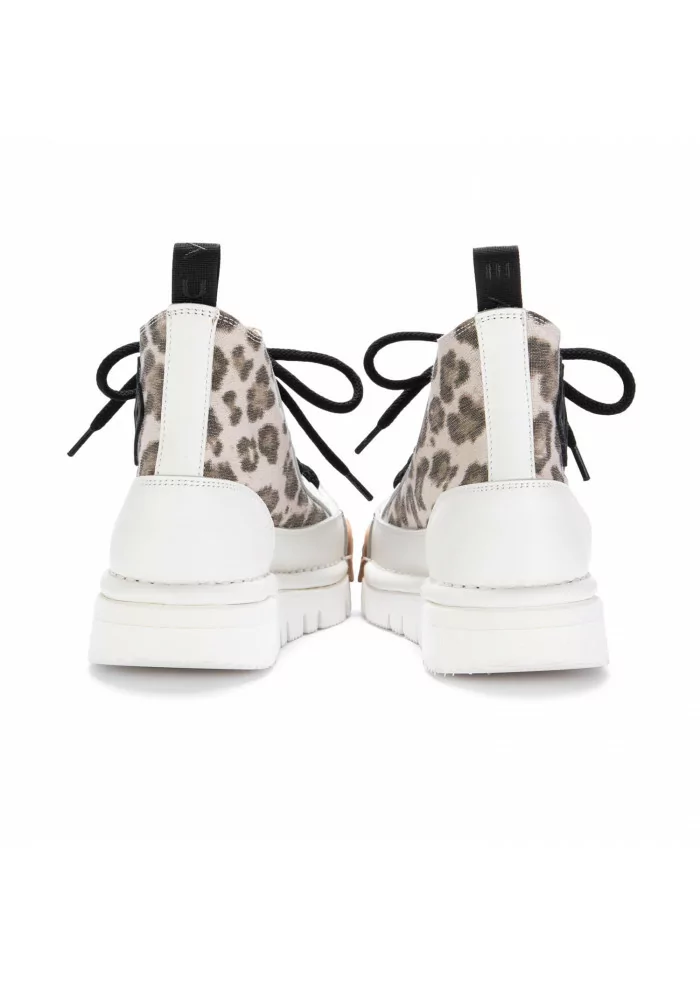 BNG REAL SHOES | SNEKAERS ALTE "LA LEO BLACK" BIANCO MACULATO Nuovi prodotti