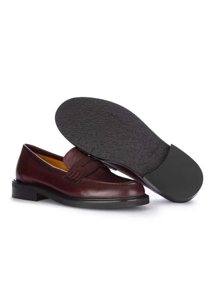 MARA BINI | MOCASSINI FRIDA SETA BORDEAUX Ritorno libero