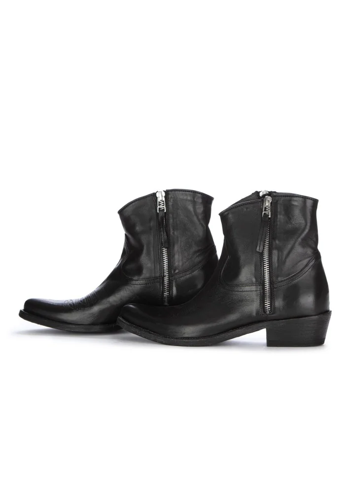 KEEP | STIVALETTI TEXANI CALIF CUOIO NERO Rilascio limitato
