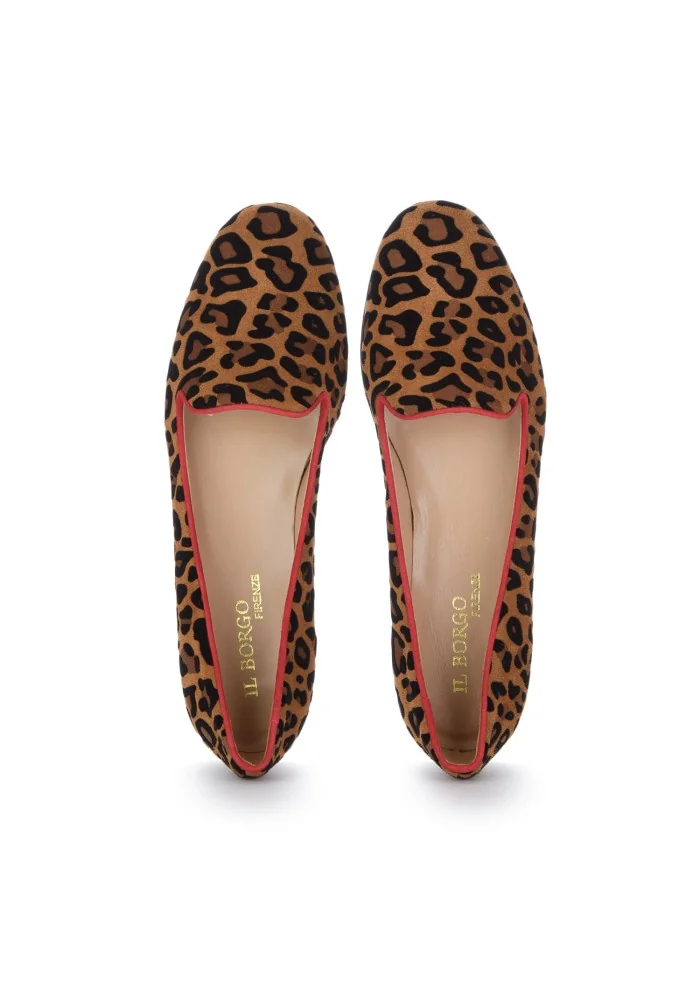 IL BORGO | BALLERINE LEOPARDINO MARRONE NERO ROSSO Fino al 60% di sconto