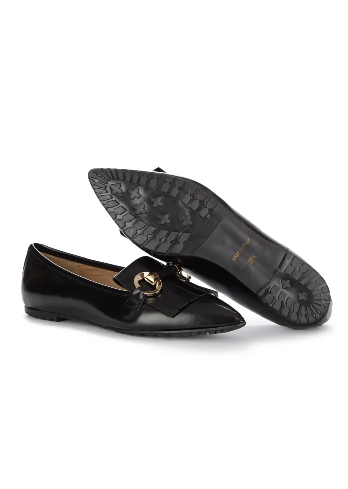 IL BORGO FIRENZE | SCARPE BASSE FRANGE ABRASIVATO NERO Only for today