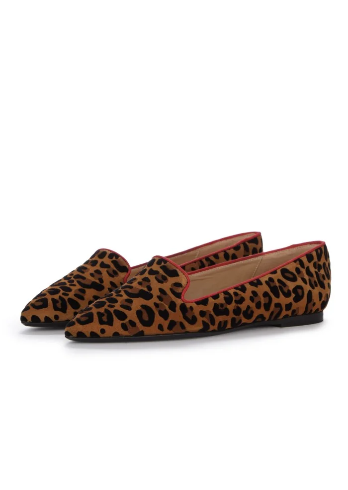IL BORGO FIRENZE | SCARPE BASSE LEOPARDINO MARRONE NERO ROSSO Offerta speciale della fabbrica