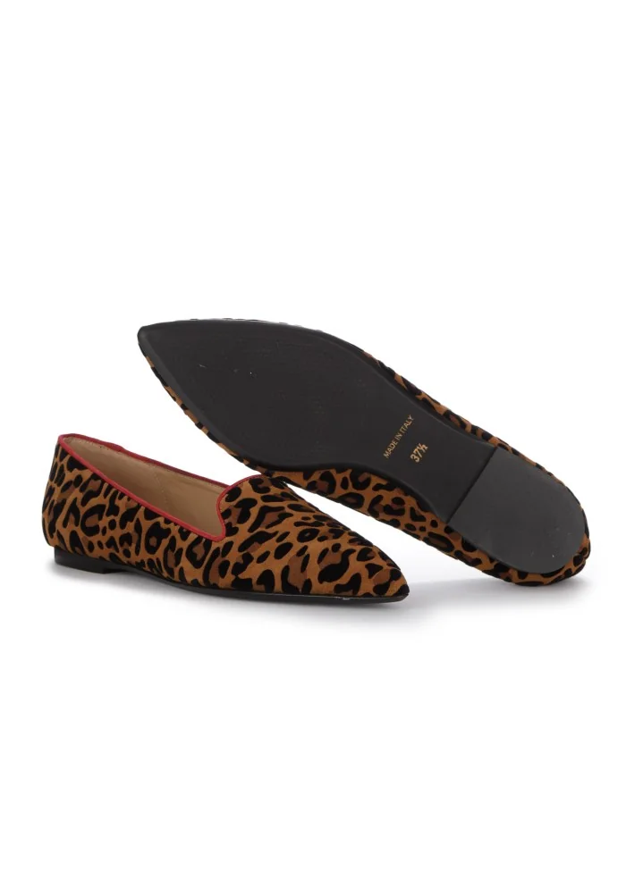 IL BORGO FIRENZE | SCARPE BASSE LEOPARDINO MARRONE NERO ROSSO Offerta speciale della fabbrica