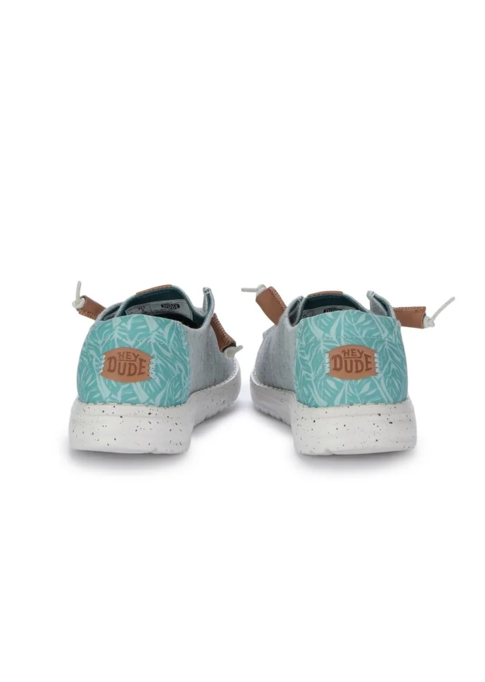 HEY DUDE | SCARPE BASSE WENDY HEATHERED SLUB TROPICAL TURCHESE Esporta salva