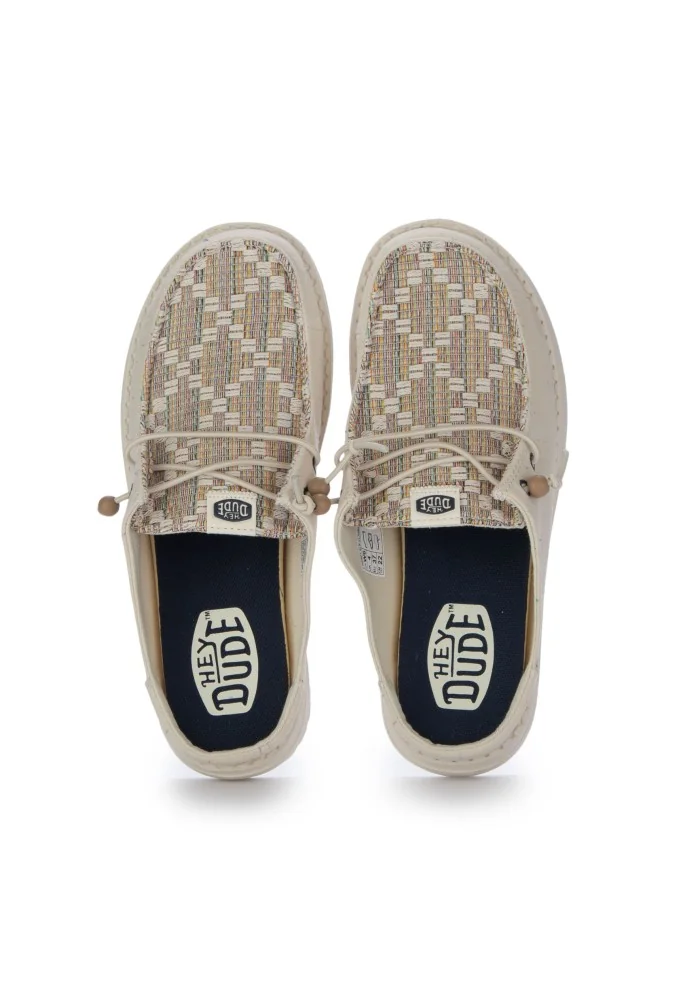 HEY DUDE | SCARPE WENDY SLIP CLASSIC BEIGE MULTICOLOR In vendita