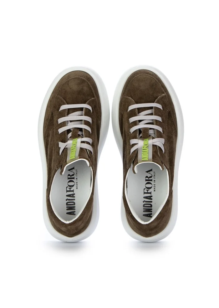 ANDIA FORA | SNEAKERS IZAR CAMOSCIO VERDE 2025