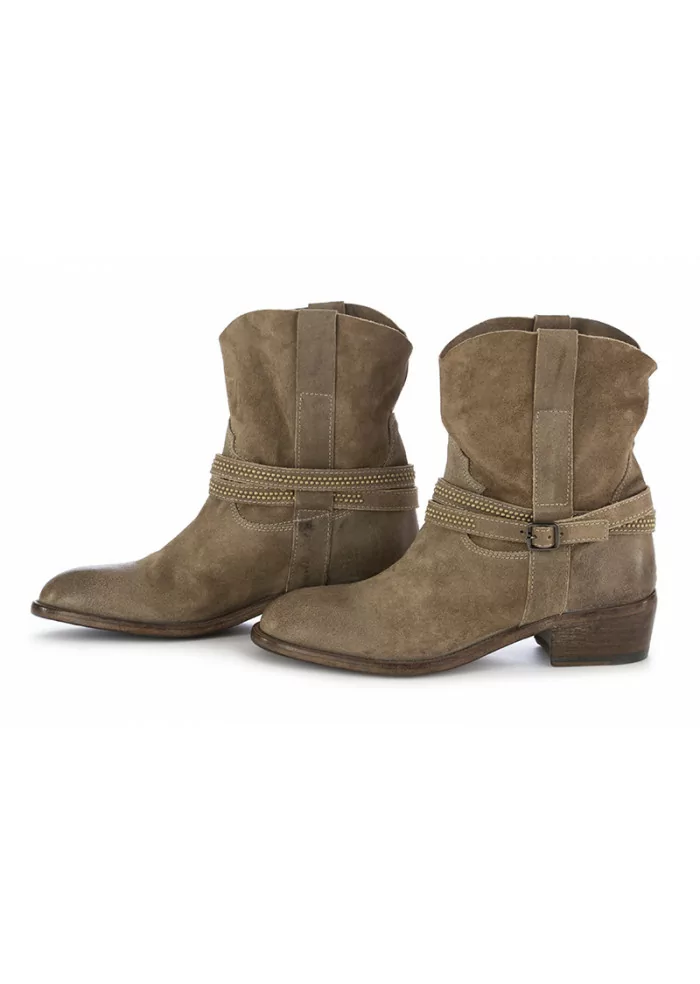 MOMA | STIVALI DONNA TACCO 4CM SCAMOSCIATO GRIGIO Italia