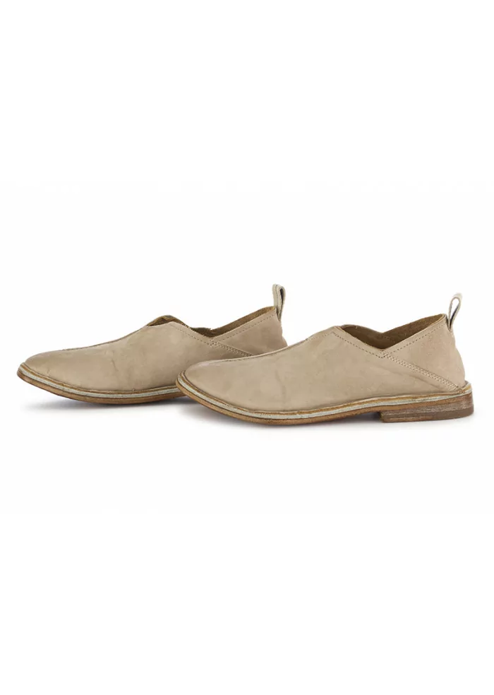 MOMA | SCARPA PANTOFOLA SCAMOSCIATO GRIGIO BEIGE In Linea