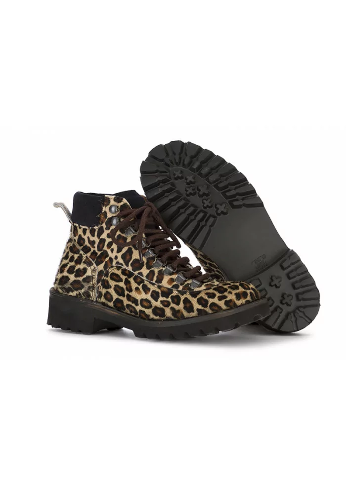 SCARPE DONNA TRONCHETTO LEOPARDATO BEIGE MANUFATTO TOSCANO VINCI Promozione