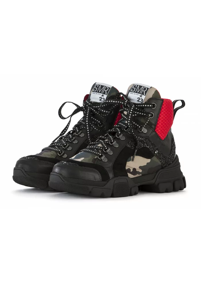 SCARPE DONNA SNEAKERS MAXI SUOLA GOMMA NERO SEMERDJIAN