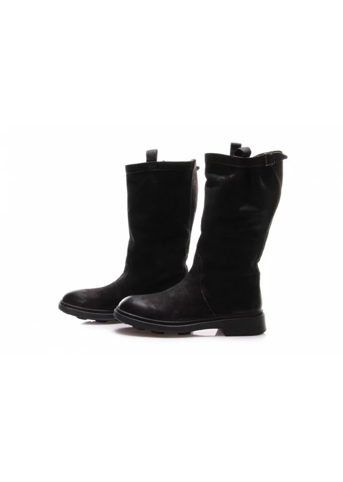 SCARPE DONNA STIVALI TRONCHETTO PELLE NERO MANOVIA 52 Shopping Online